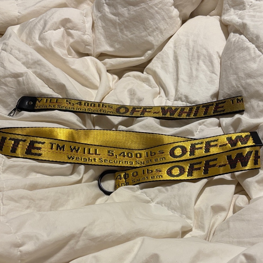 Off-White Black and Yellow Belt